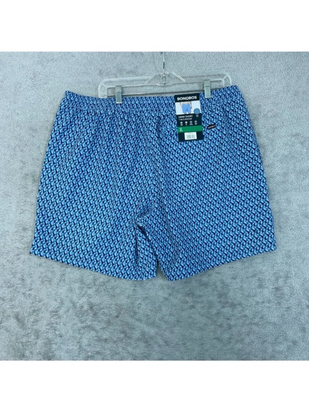 NWT Bonobos Swim Shorts Men's XL Blue UPF 50+ Quick Dry 4-Way Stretch